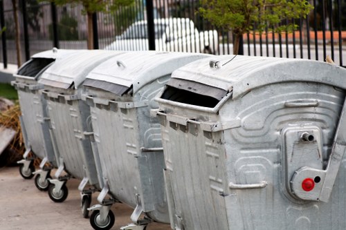 Residents participating in recycling program